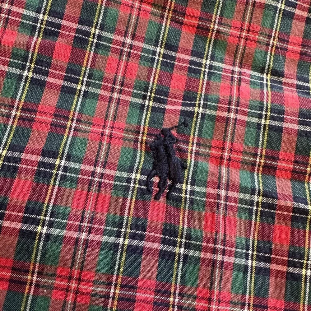 Ralph Lauren plaid long sleeve button up shirt